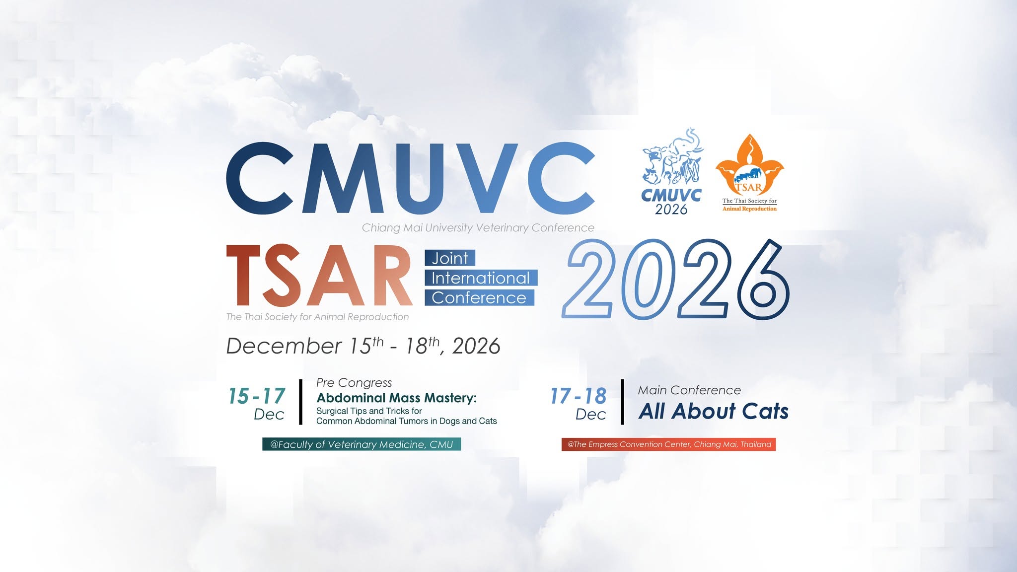 CMUVC–TSAR 2026 Joint International Conference